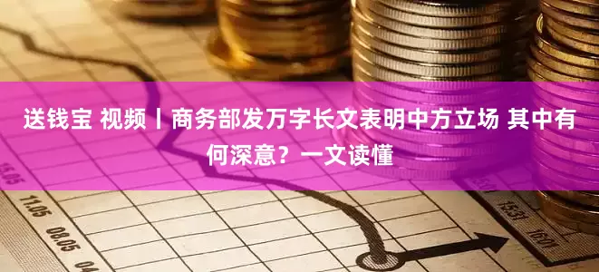 送钱宝 视频丨商务部发万字长文表明中方立场 其中有何深意？一文读懂